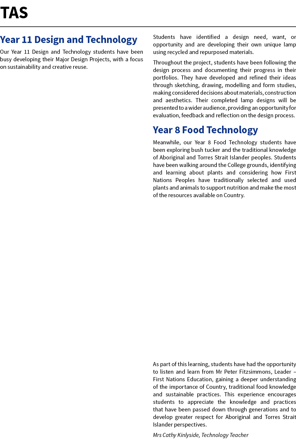 TAS Year 11 Design and Technology Our Year 11 Design and Technology students have been busy developing their Major De...